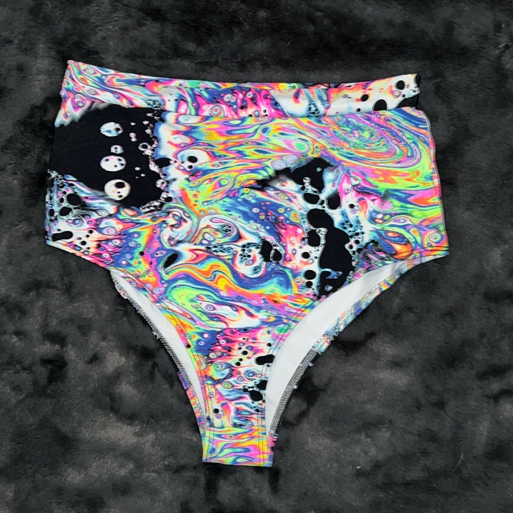 Iheartraves Acid Trip Hogh Waisted Bottoms